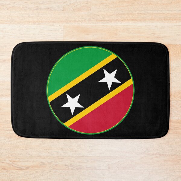 Item preview, Saint Kitts and Nevis Flag Round Design designed and sold by NTGUILTY.