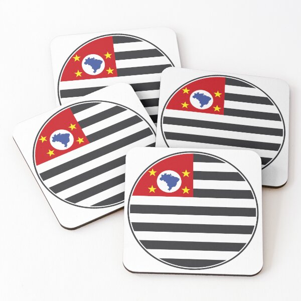 Item preview, Sao Paulo Flag Round Design designed and sold by NTGUILTY.