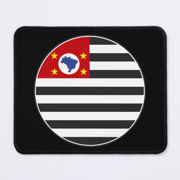 Item preview, Sao Paulo Flag Round Design designed and sold by NTGUILTY.