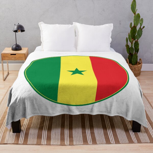 Item preview, Senegal Flag Round Design designed and sold by NTGUILTY.