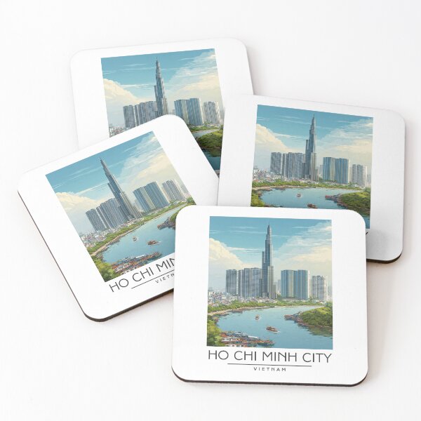 Item preview, A Travel Illustration of Ho Chi Minh City - Vietnam designed and sold by GoodOldVintage.
