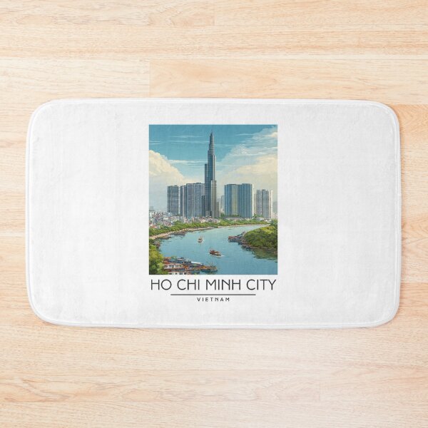 Item preview, A Travel Illustration of Ho Chi Minh City - Vietnam designed and sold by GoodOldVintage.