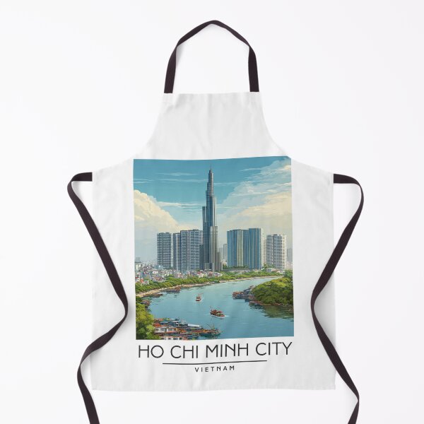 Item preview, A Travel Illustration of Ho Chi Minh City - Vietnam designed and sold by GoodOldVintage.