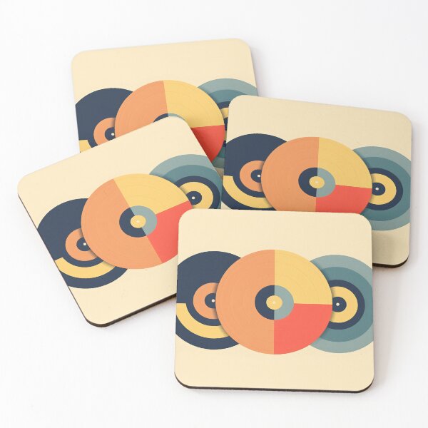 Item preview, Colorful vinyl records on display designed and sold by anytka.