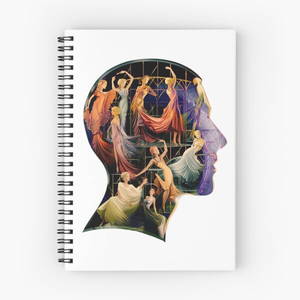 Item preview, Art Deco Dancers in Silhouette Head man's mind designed and sold by RDproject.