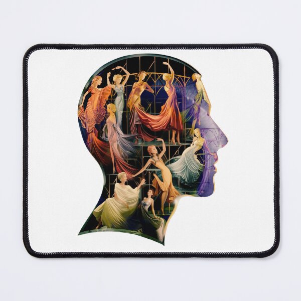 Item preview, Art Deco Dancers in Silhouette Head man's mind designed and sold by RDproject.
