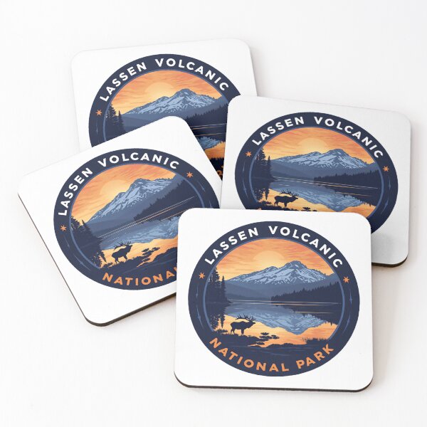 Item preview, Lassen Volcanic National Park California Retro Wilderness Exploration designed and sold by Simsimah26Parks.