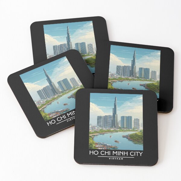 Item preview, A Travel Illustration of Ho Chi Minh City - Vietnam designed and sold by GoodOldVintage.