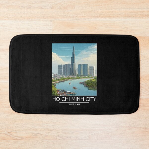 Item preview, A Travel Illustration of Ho Chi Minh City - Vietnam designed and sold by GoodOldVintage.