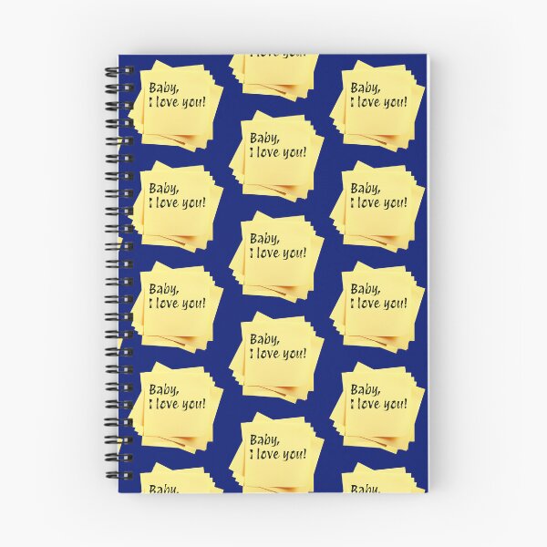 Item preview, STICKY NOTES:  Baby, I love you! - funny messages designed and sold by DesignsFromTW-S.
