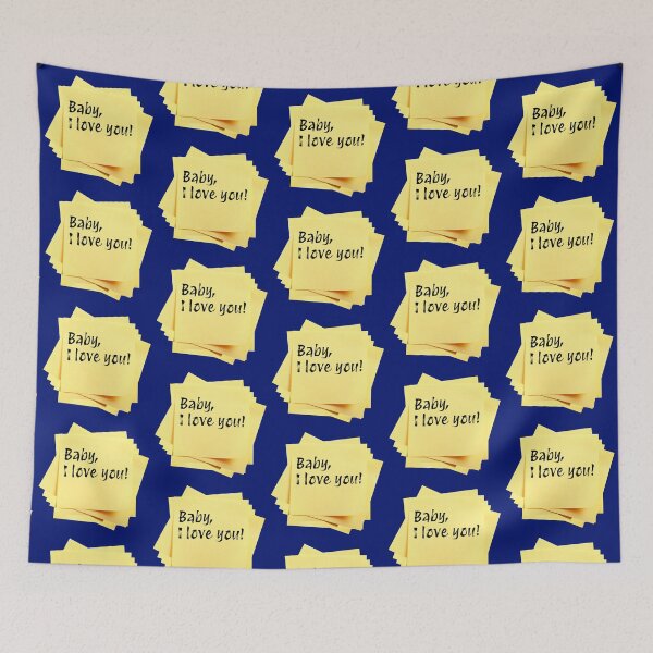 Item preview, STICKY NOTES:  Baby, I love you! - funny messages designed and sold by DesignsFromTW-S.