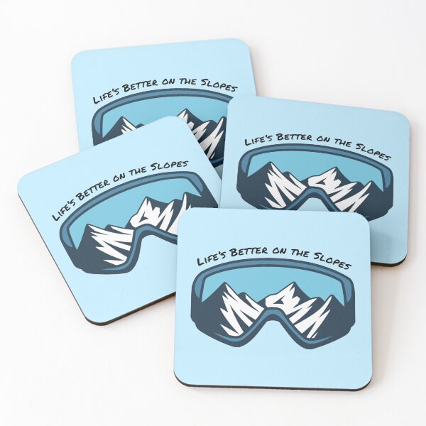 Item preview, Life’s Better on the Slopes – Ski & Snowboard Mountain Design designed and sold by SimplyJasper.