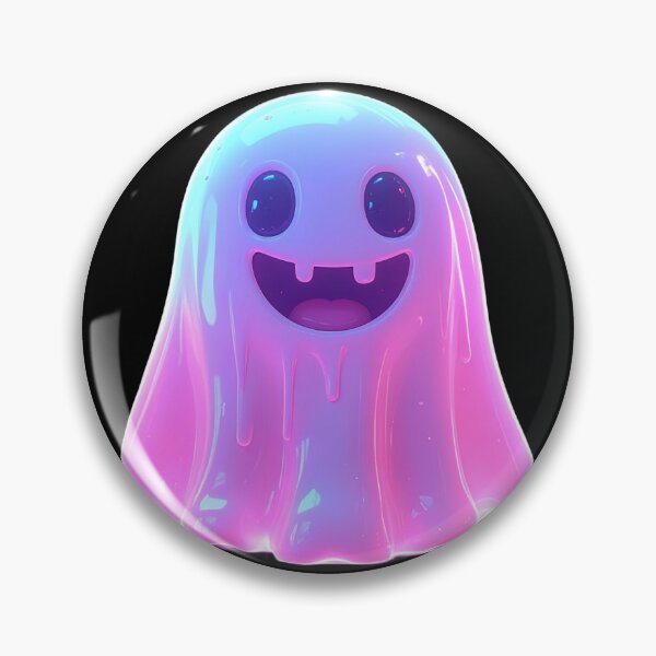 Item preview, Smiling Neon Pastel Dripping Ghost - Spooky Cute Spirit designed and sold by AOG-DESIGNS.