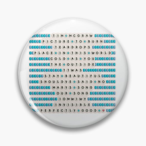Item preview, Taylor Swift Debut Album Friendship Bracelet Sticker | Beaded Tracklist Aesthetic designed and sold by annebmeadows.