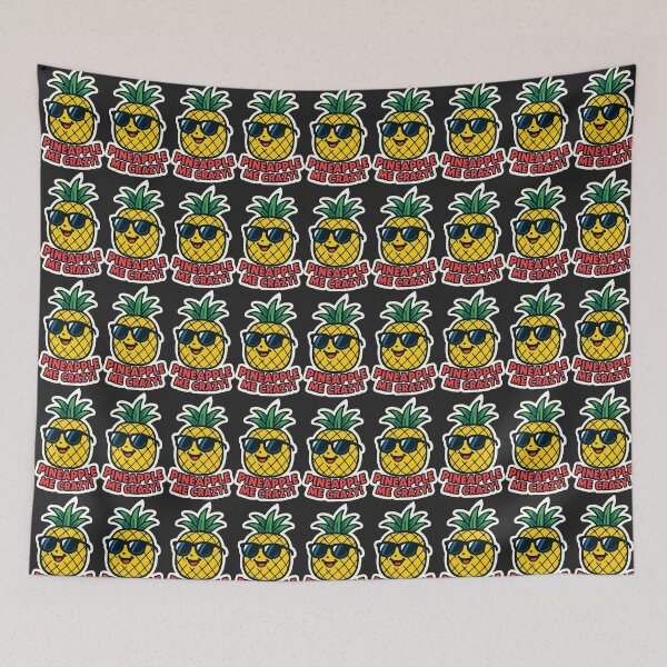 Item preview, Pineapple Me Crazy – Funny Tropical Fruit Pun designed and sold by SeoulInkSoul.