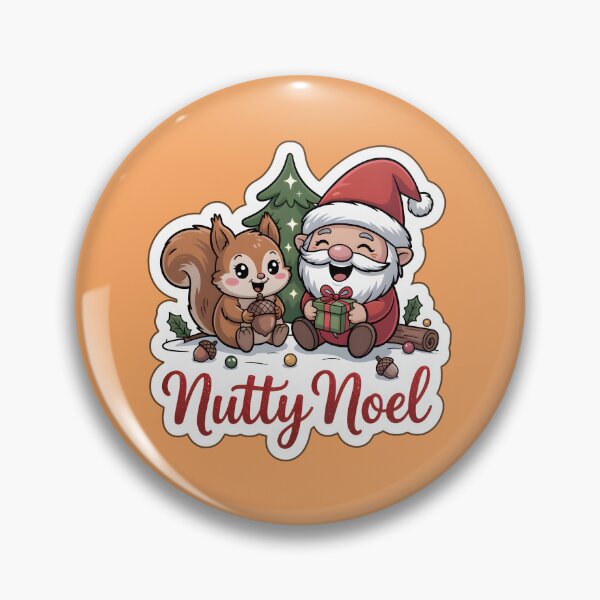 Item preview, Christmas Gnomes Sticker Nutty Noel Gnome & Squirrel Fun Art designed and sold by Nuist25.