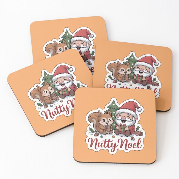 Item preview, Christmas Gnomes Sticker Nutty Noel Gnome & Squirrel Fun Art designed and sold by Nuist25.