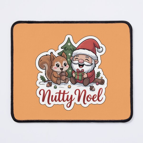 Item preview, Christmas Gnomes Sticker Nutty Noel Gnome & Squirrel Fun Art designed and sold by Nuist25.