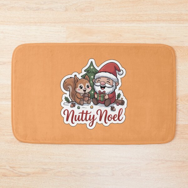 Item preview, Christmas Gnomes Sticker Nutty Noel Gnome & Squirrel Fun Art designed and sold by Nuist25.