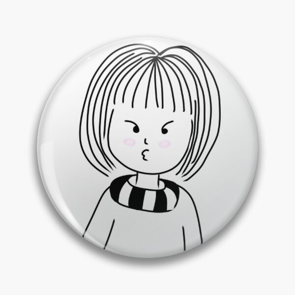 Item preview,  Bob Cut Girl Doodle  designed and sold by MindOfPainArt.