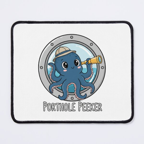 Item preview, Porthole Peeker: Cruise Ship Explorer Octopus designed and sold by Cloud-Riders.