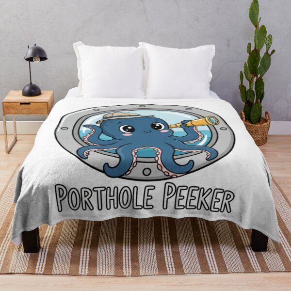 Item preview, Porthole Peeker: Cruise Ship Explorer Octopus designed and sold by Cloud-Riders.