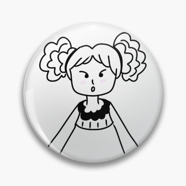 Item preview, Pigtail Girl Doodle   designed and sold by MindOfPainArt.