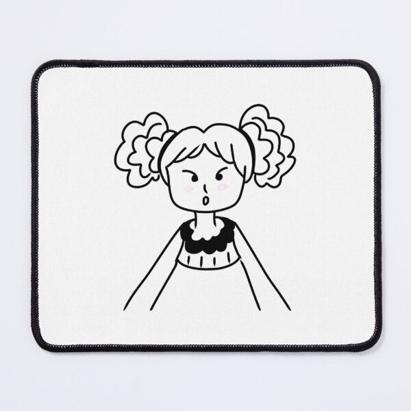 Item preview, Pigtail Girl Doodle   designed and sold by MindOfPainArt.