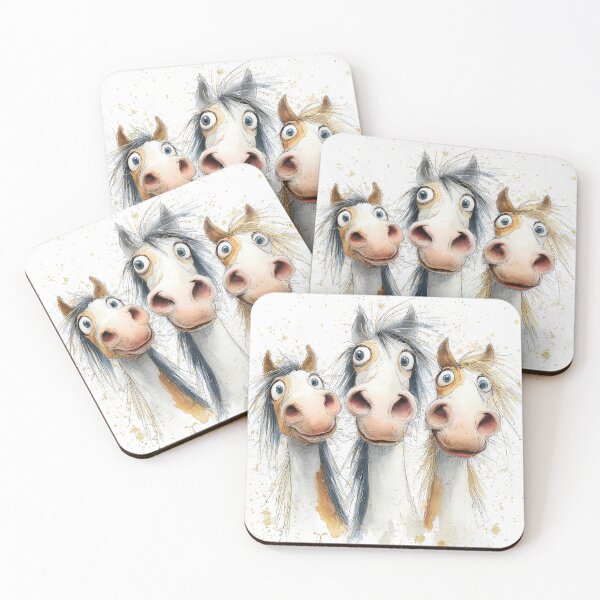 Item preview, Cute Happy Horses ' PoNieS DaY ouT ' Designs BY SHiRLeY MacARTHuR designed and sold by Shirley MacArthur Art.