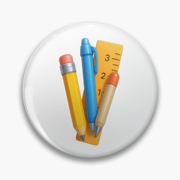 Item preview, School supplies featuring pencil, pen, ruler, and crayon, isolated on transparent background, AI generated designed and sold by dvoevnore.