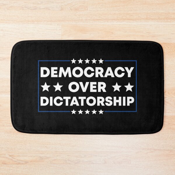 Item preview, Democracy Over Dictatorship - Liberal Political designed and sold by PixVib.