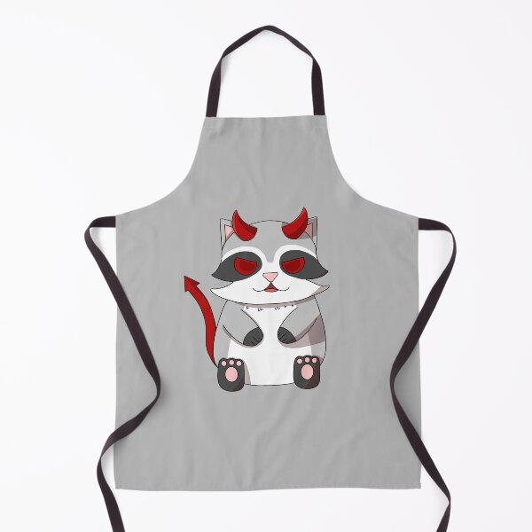 Item preview, cute devil raccoon designed and sold by GREENZ0NE.