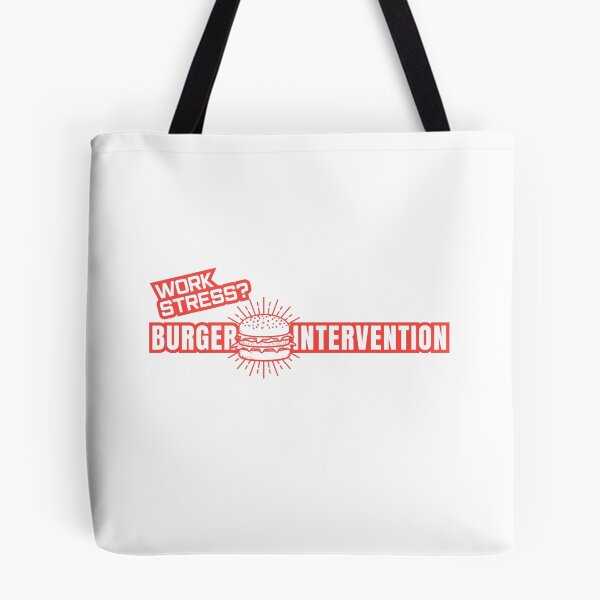 Item preview, Work Stress Burger Intervention Funny Tee designed and sold by heyyoyeah63.