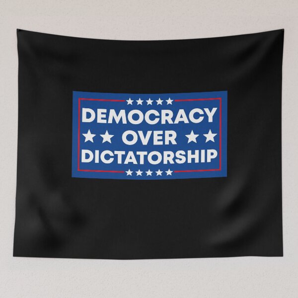 Item preview, Democracy Over Dictatorship | Resist designed and sold by PixVib.