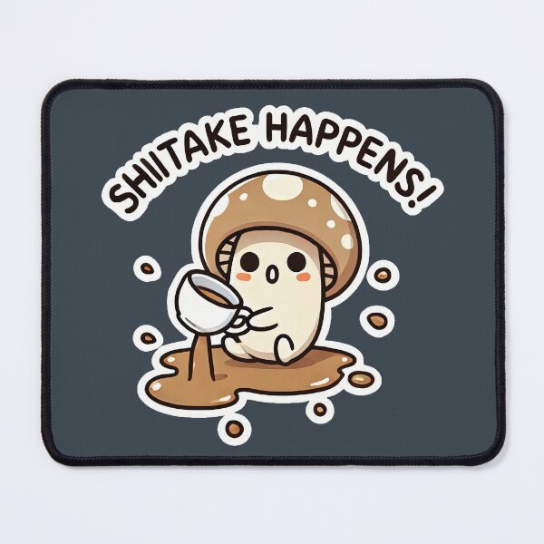 Item preview, Shiitake Happens (coffee) designed and sold by root-n-render.
