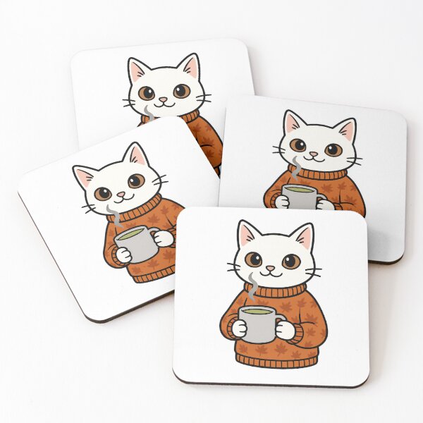 Item preview, Cozy White Matcha Cat designed and sold by AiArtwork444.
