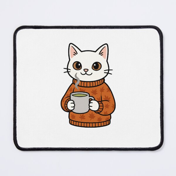 Item preview, Cozy White Matcha Cat designed and sold by AiArtwork444.