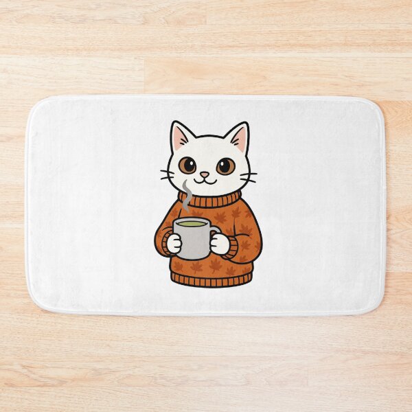 Item preview, Cozy White Matcha Cat designed and sold by AiArtwork444.