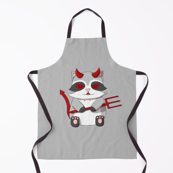 Item preview, cute devil raccoon designed and sold by GREENZ0NE.