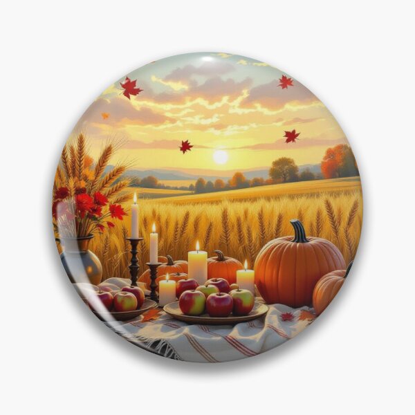 Item preview, Harvest Glow - Festively set table under a golden sky – Autumn abundance & tradition designed and sold by FotoworldEdel.