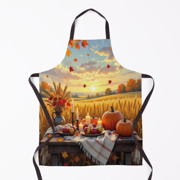 Item preview, Harvest Glow - Festively set table under a golden sky – Autumn abundance & tradition designed and sold by FotoworldEdel.