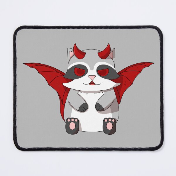 Item preview, cute devil raccoon designed and sold by GREENZ0NE.
