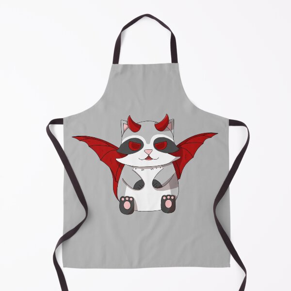 Item preview, cute devil raccoon designed and sold by GREENZ0NE.