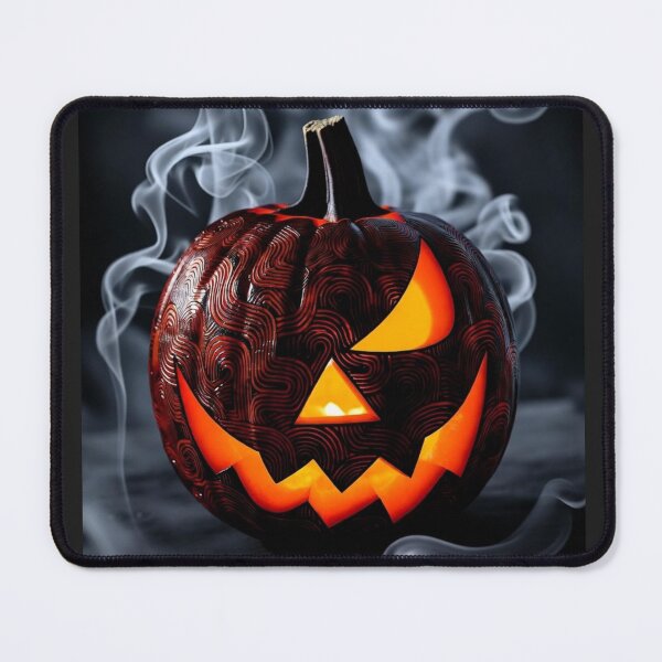 Item preview, Gothic Zen Swirl Pumpkin - Smoky Evil Jack-o'-Lantern designed and sold by YR Studio.