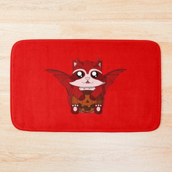 Item preview, cute devil raccoon with a pumpkin designed and sold by GREENZ0NE.