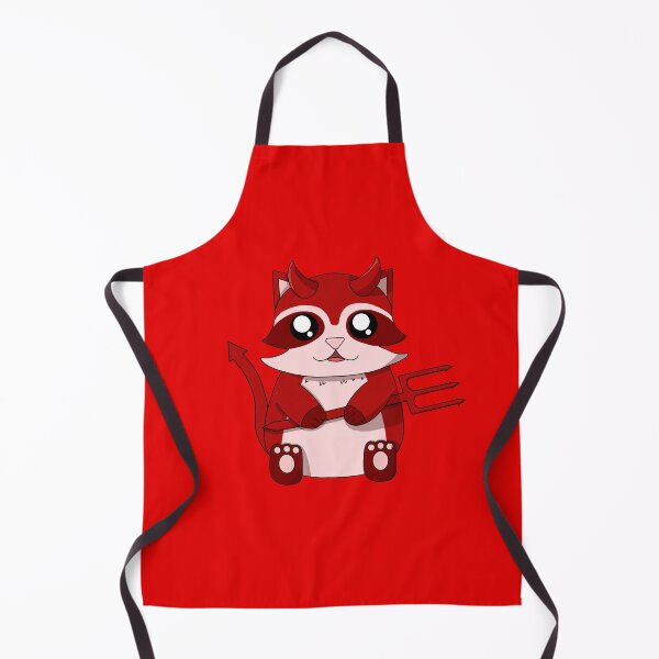 Item preview, cute devil raccoon designed and sold by GREENZ0NE.