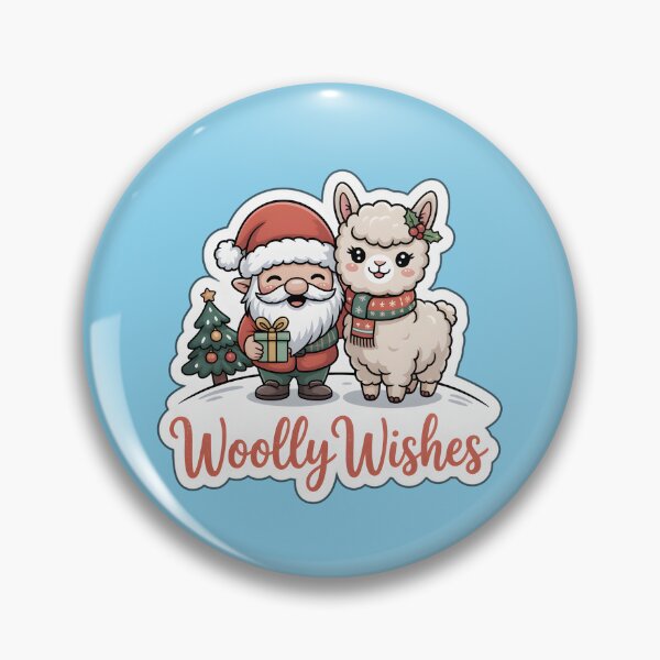 Item preview, Christmas Gnomes Sticker Woolly Wishes Gnome & Alpaca Cute Holiday Art designed and sold by Nuist25.