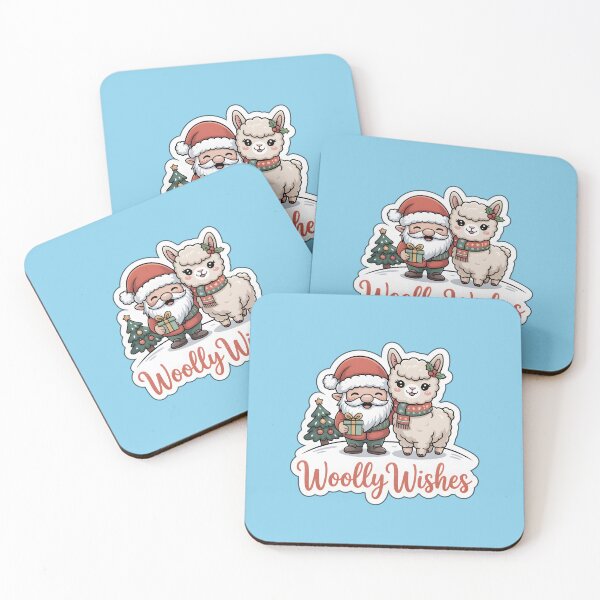 Item preview, Christmas Gnomes Sticker Woolly Wishes Gnome & Alpaca Cute Holiday Art designed and sold by Nuist25.
