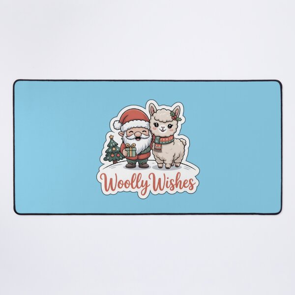 Item preview, Christmas Gnomes Sticker Woolly Wishes Gnome & Alpaca Cute Holiday Art designed and sold by Nuist25.