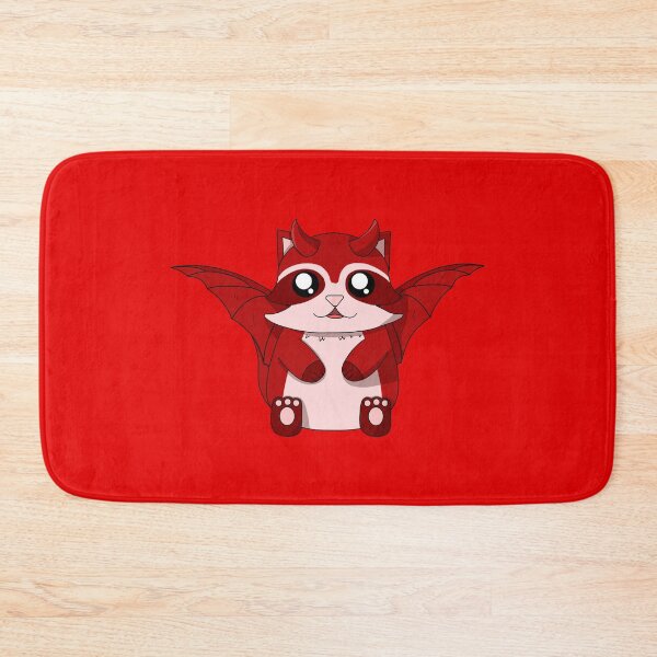 Item preview, cute devil raccoon designed and sold by GREENZ0NE.